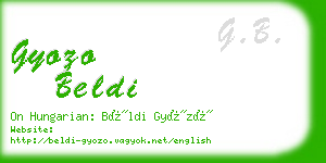 gyozo beldi business card